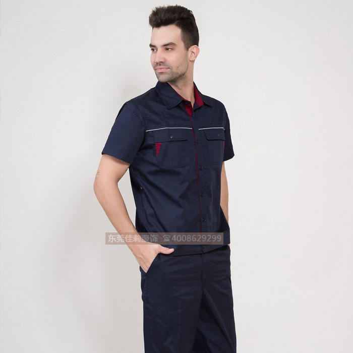 短袖工作服效果展示01 短袖工作服效果展示01